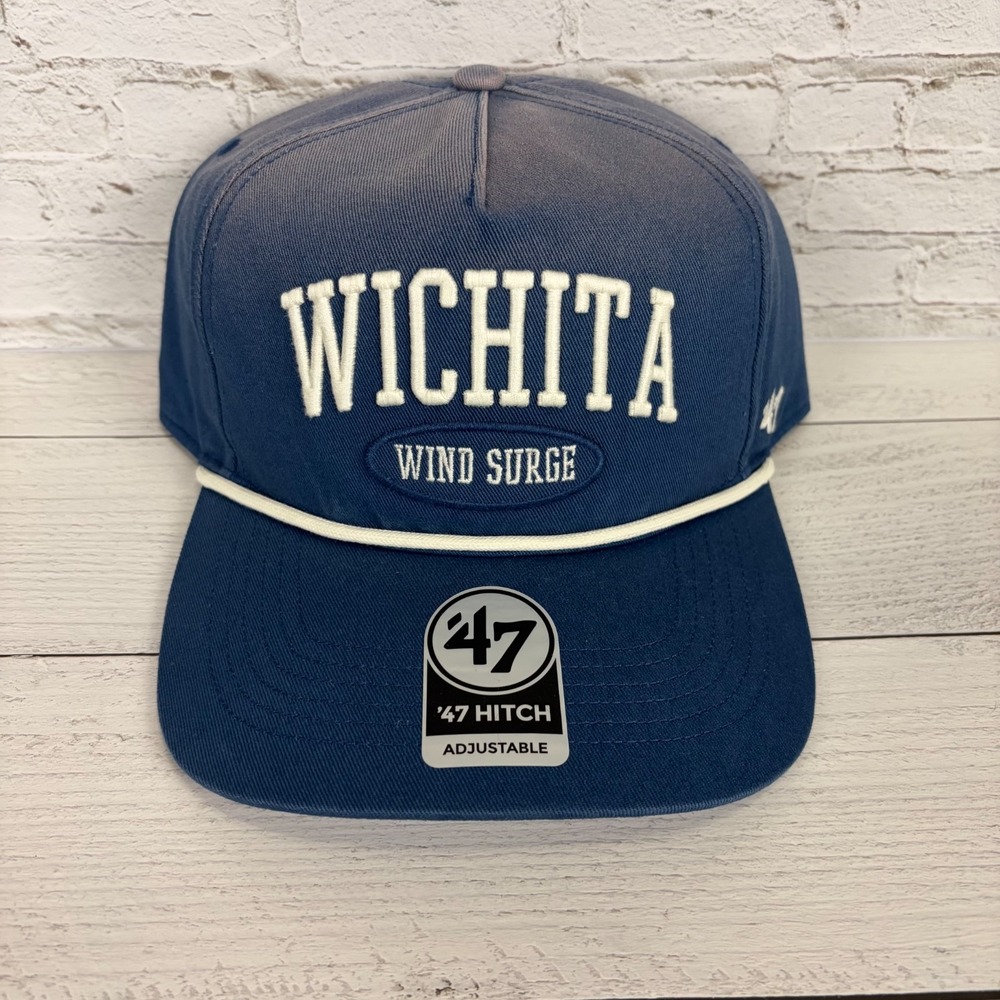 Wichita Wind Surge '47 Blue Tybee Rope Hitch Hat Cap SnapBack NEW